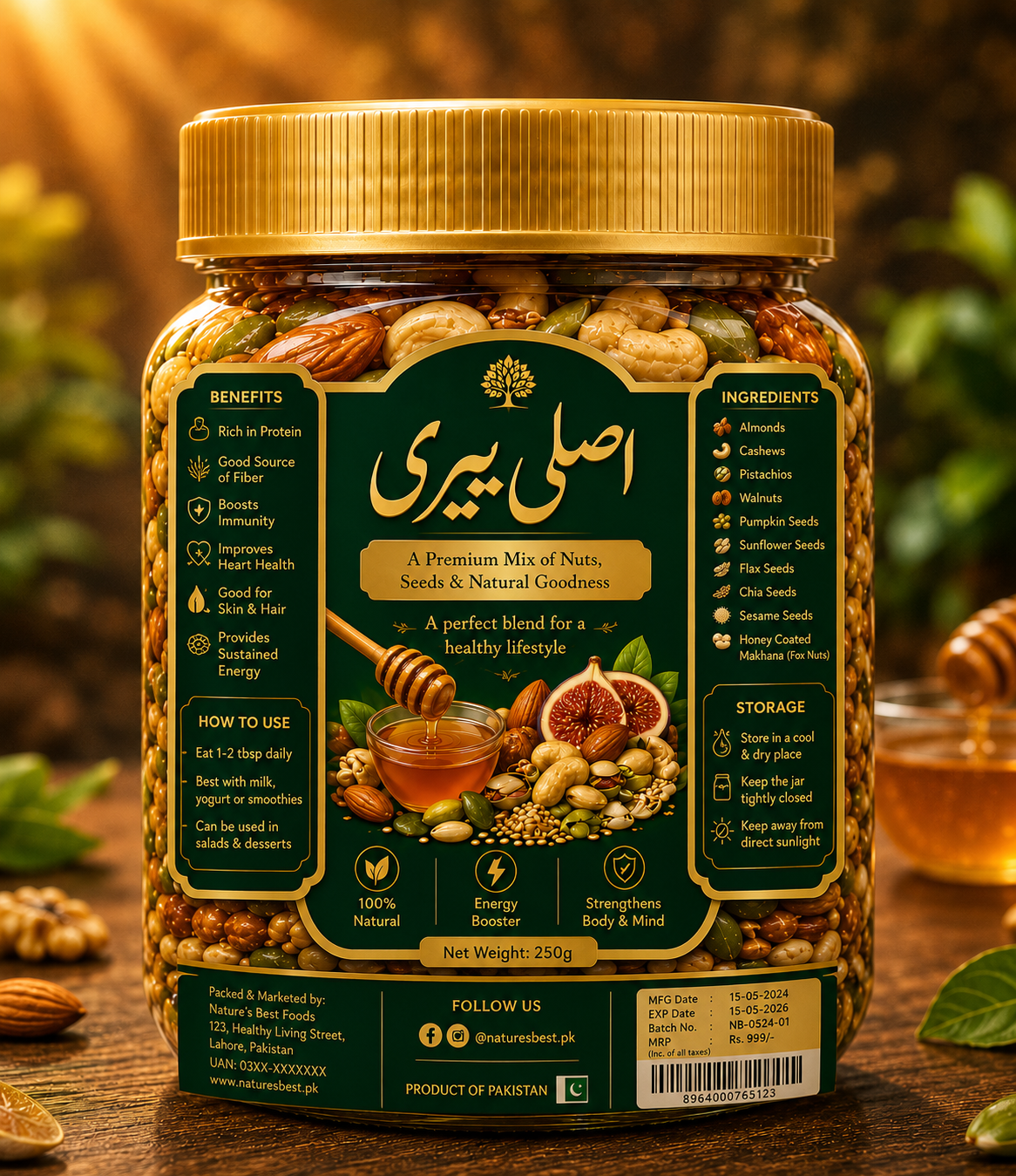 Natural Gold Asli Berry Shahd 500g