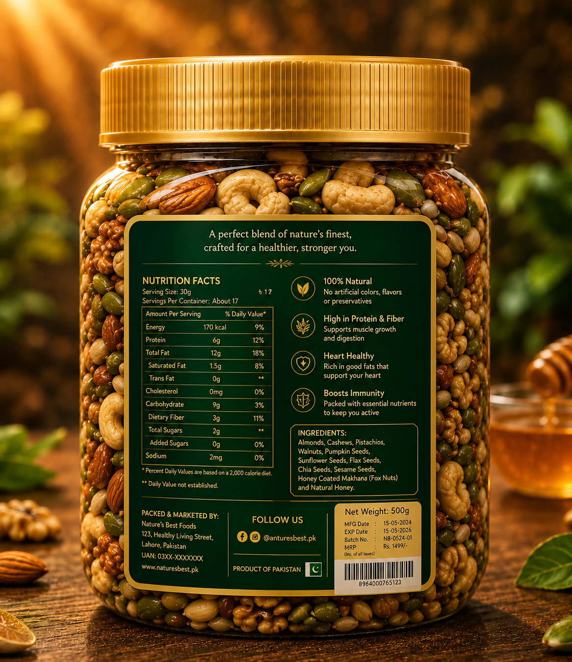 Natural Gold Asli Berry Shahd 500g